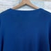 Chaps Ribbed V Neck Sweater Blue Cotton Knit Basic Casual Mens Size XXL 2XL
