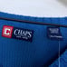 Chaps Ribbed V Neck Sweater Blue Cotton Knit Basic Casual Mens Size XXL 2XL