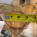 Vintage Jeanette Glass Company Louisa Floragold Pitcher With Tray & 8 Glasses