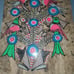 Hand painting on wood pulp