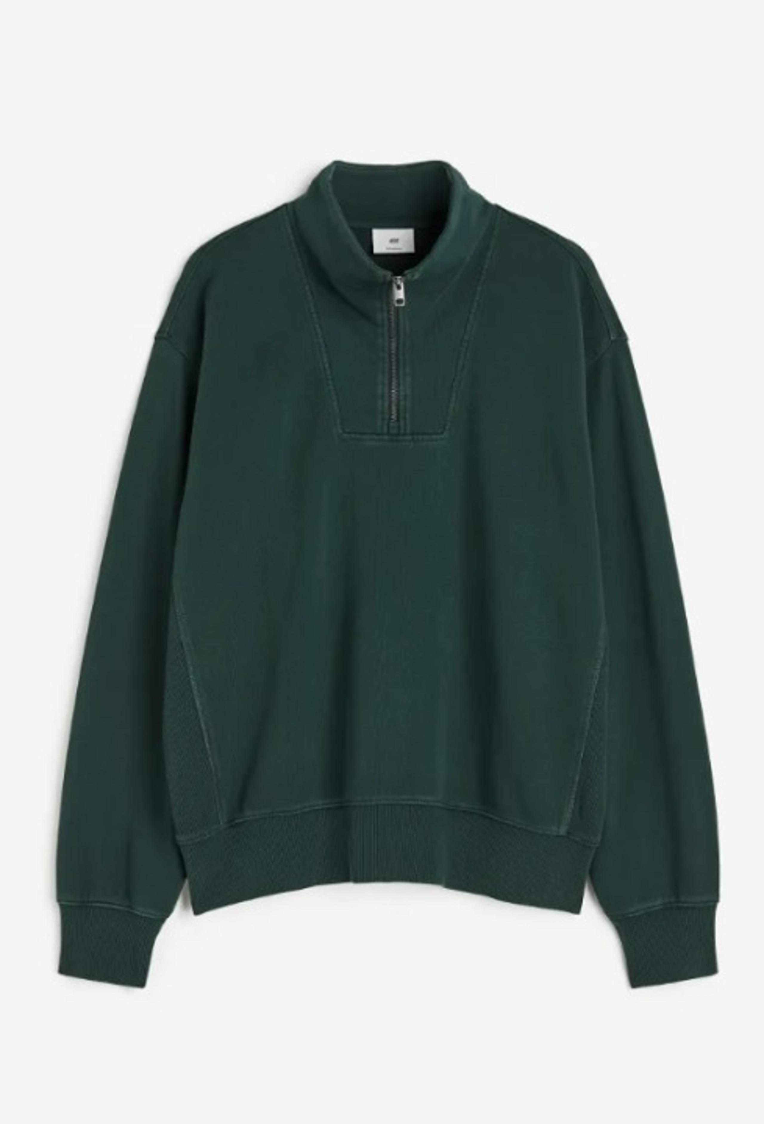 Loose Fit Half-zip Sweatshirt (NEW)