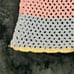 Beautiful Handmade Crochet Pastel Baby Blanket Afghan - 65 X 45