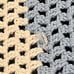 Beautiful Handmade Crochet Pastel Baby Blanket Afghan - 65 X 45