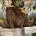 New Jeffery Severn Laughing Bear Art Moose in a Bathtub