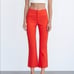 ZARA Orange mini flare pants