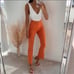 ZARA Orange mini flare pants