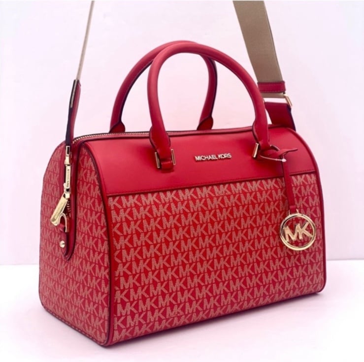 Michael Kors MK Medium Satchel Shoulder Duffle Crossbody Bag