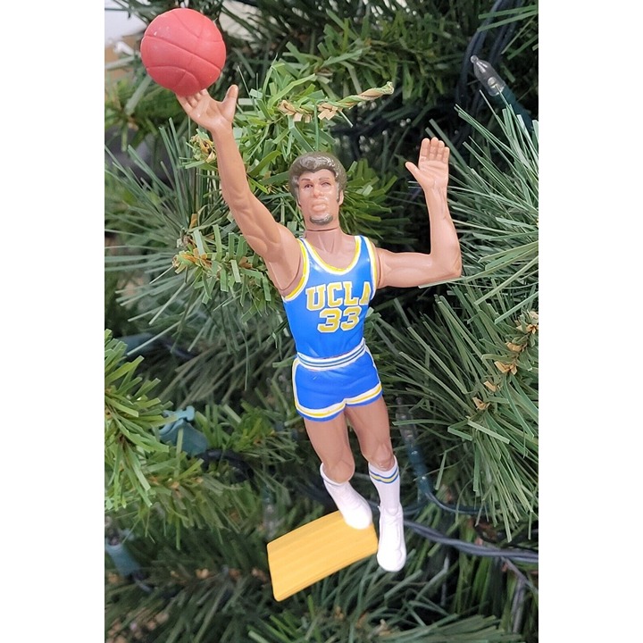 Kareem Abdul Jabbar Lew Alcindor UCLA Basketball NBA Xmas Ornament vtg Jersey 33