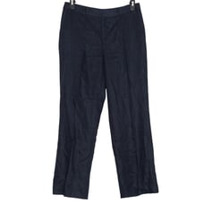 Lauren Ralph Lauren Womens Pants Linen Preppy Coastal Minimalist Blue Size 10 GW