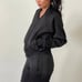 Black Track Suit With Bomber Jacket & Pants