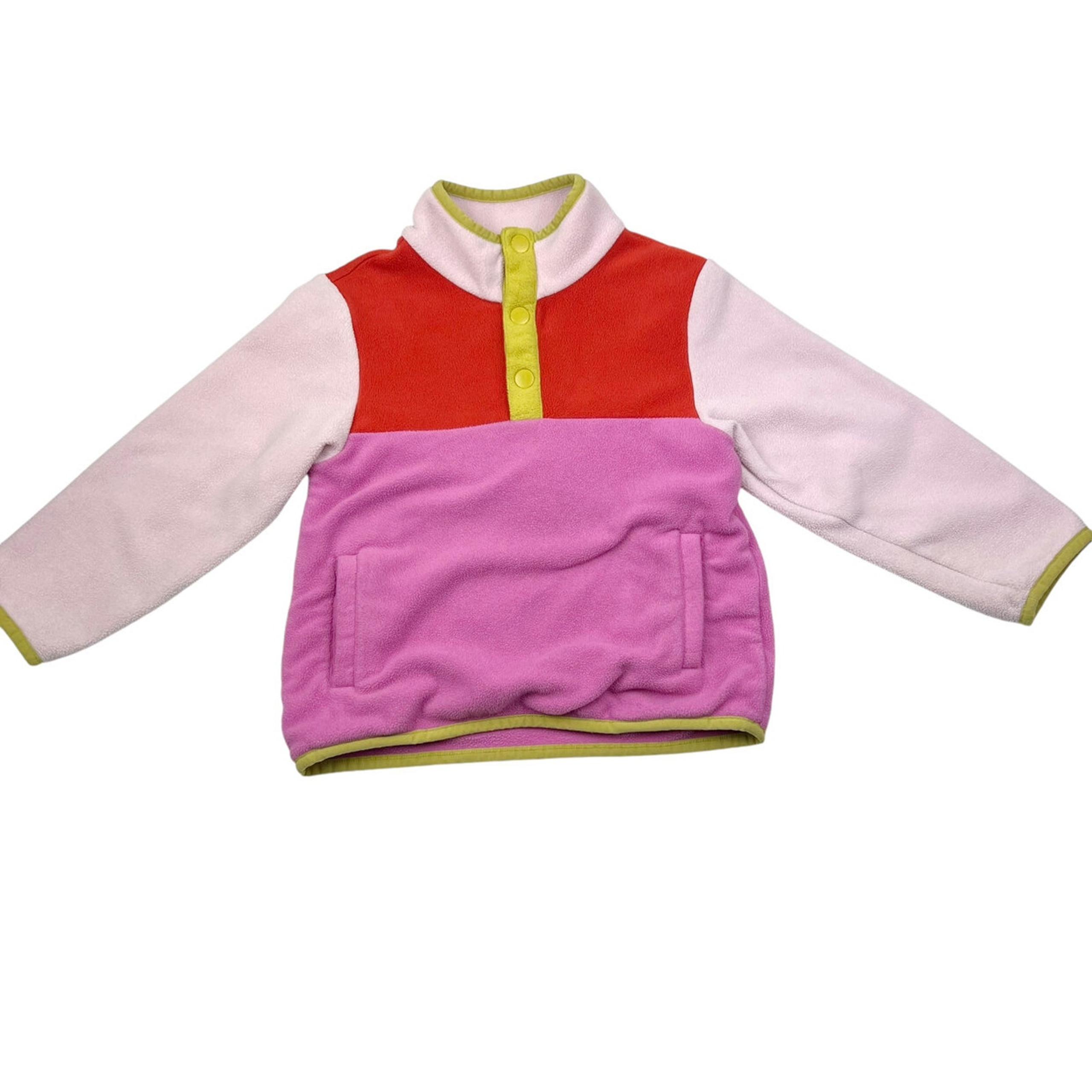Hanna Andersson Fleece Colorblock Pullover
