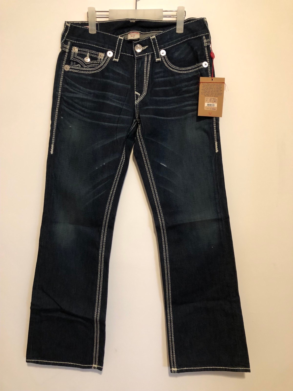 NWT True Religion Men’s Boots Cut Denim Made in USA was 275.00