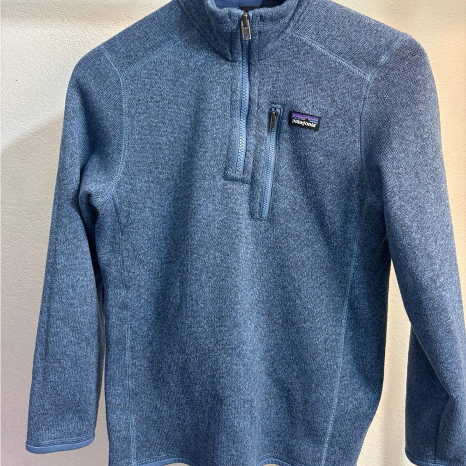 Patagonia Kids' Better Sweater 1/4 Zip Blue Size L