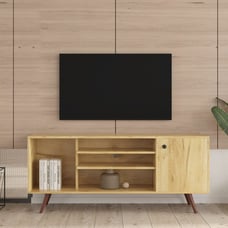 NEW TV Stand for Living Room with 2 Shelves and 1 Storage Cabinet