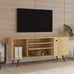 NEW TV Stand for Living Room with 2 Shelves and 1 Storage Cabinet