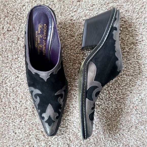 Donald J. Pliner Western Couture Collection Mules Size 8