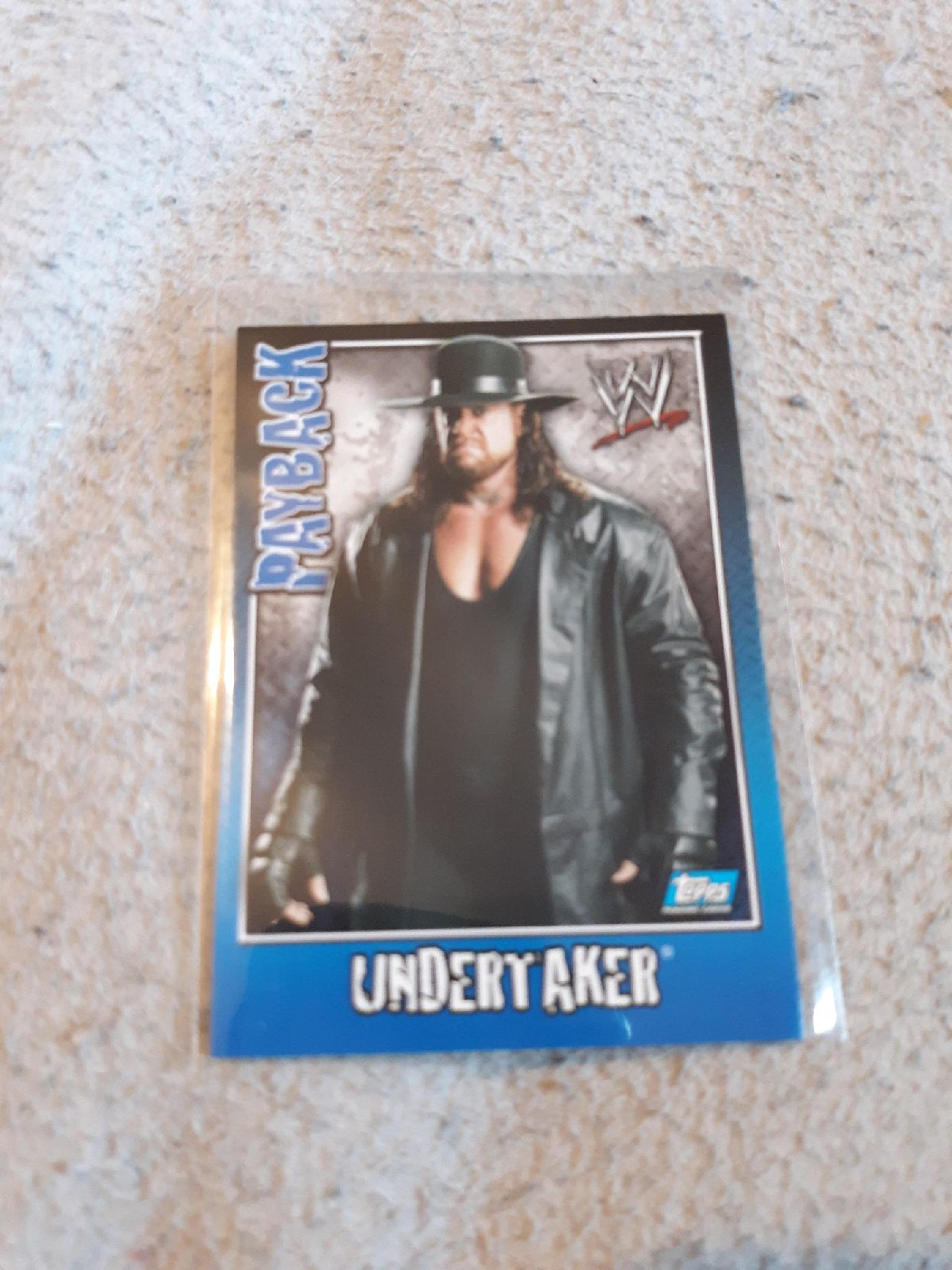 2006 WWE UK PAYBACK UNDERTAKER CARD RARE