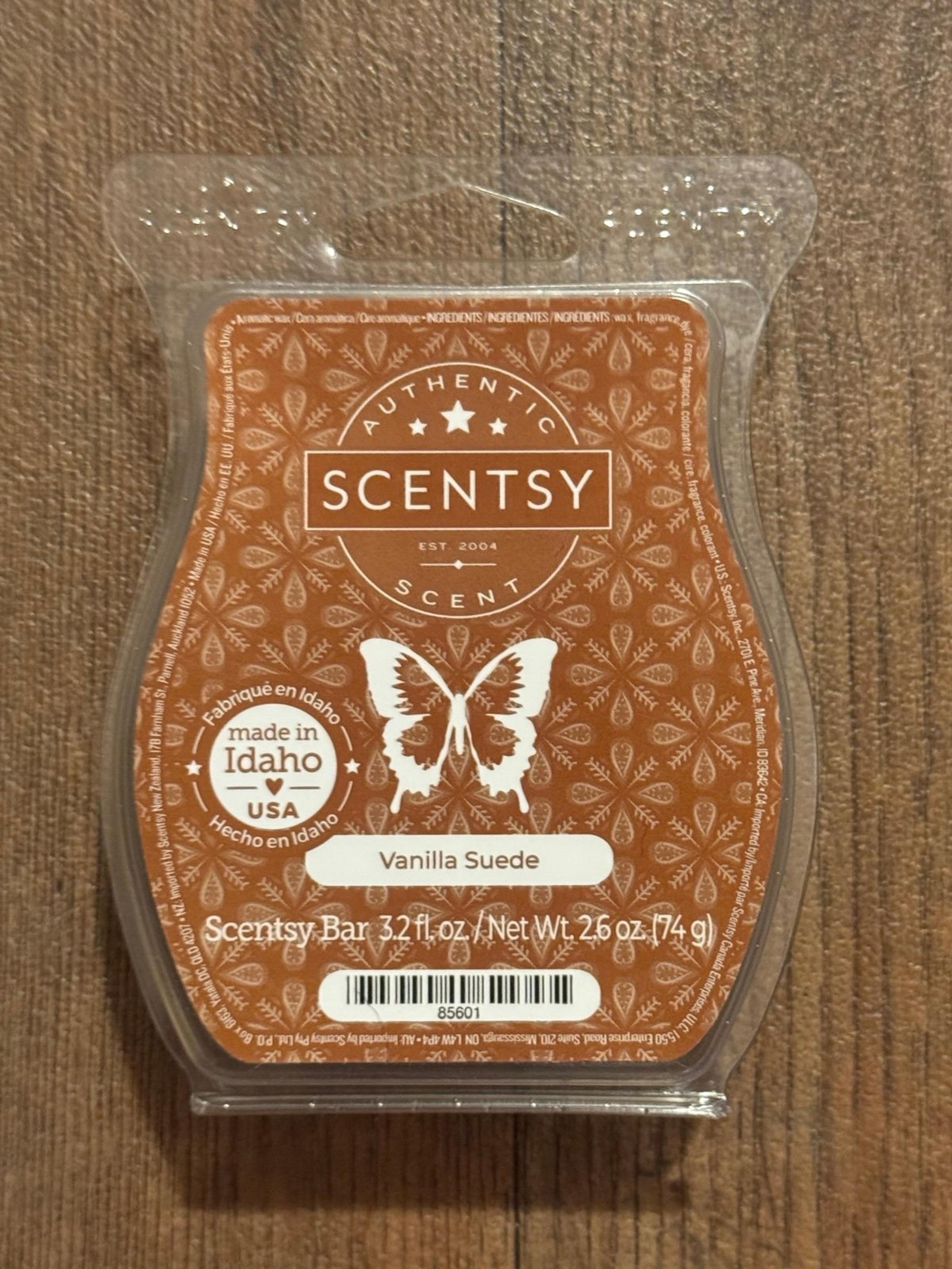 NEW/UNUSED Scentsy Vanilla Suede RETIRED Wax Melt Bar BBMB Winner Father’s Day