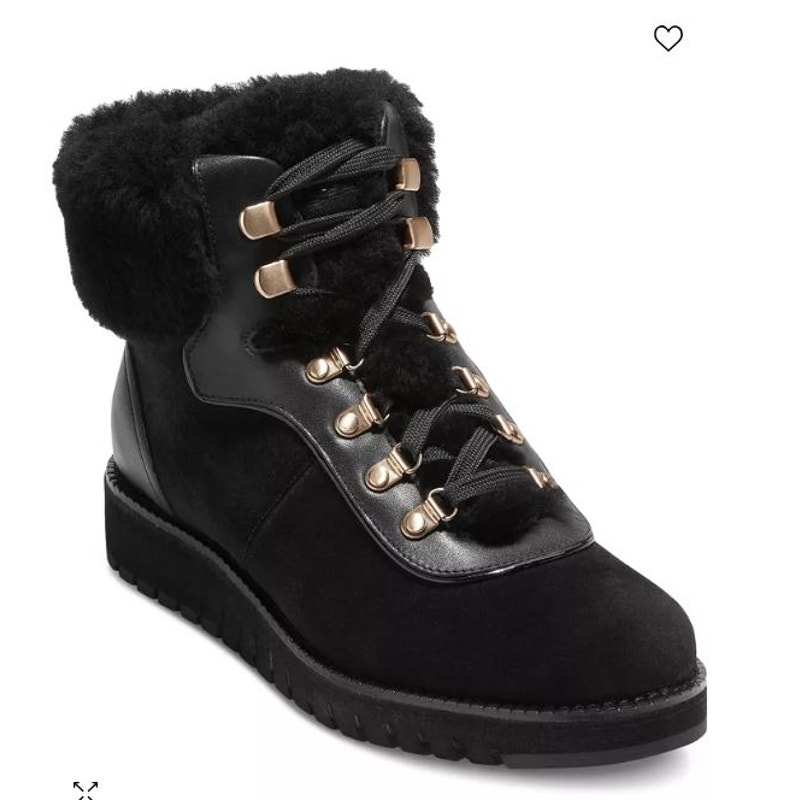 NWT Cole Haan Zerogrand Explore Upstate Hiker Waterproof Leather Booties sz 8.5