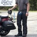 ProTech Motorcycle biker leather chaps size XL
