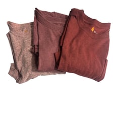 Carhartt 3 T-shirt BUNDLE Original Fit Pocket T-Shirt Short Sleeve Heather XL