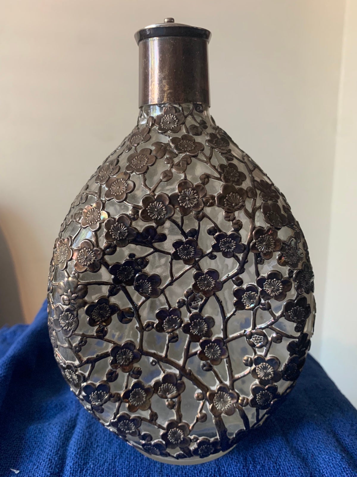 Antique Ornate Decanter Silver Plated