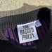 The Ragged Priest purple rib knit cutout front long sleeve top