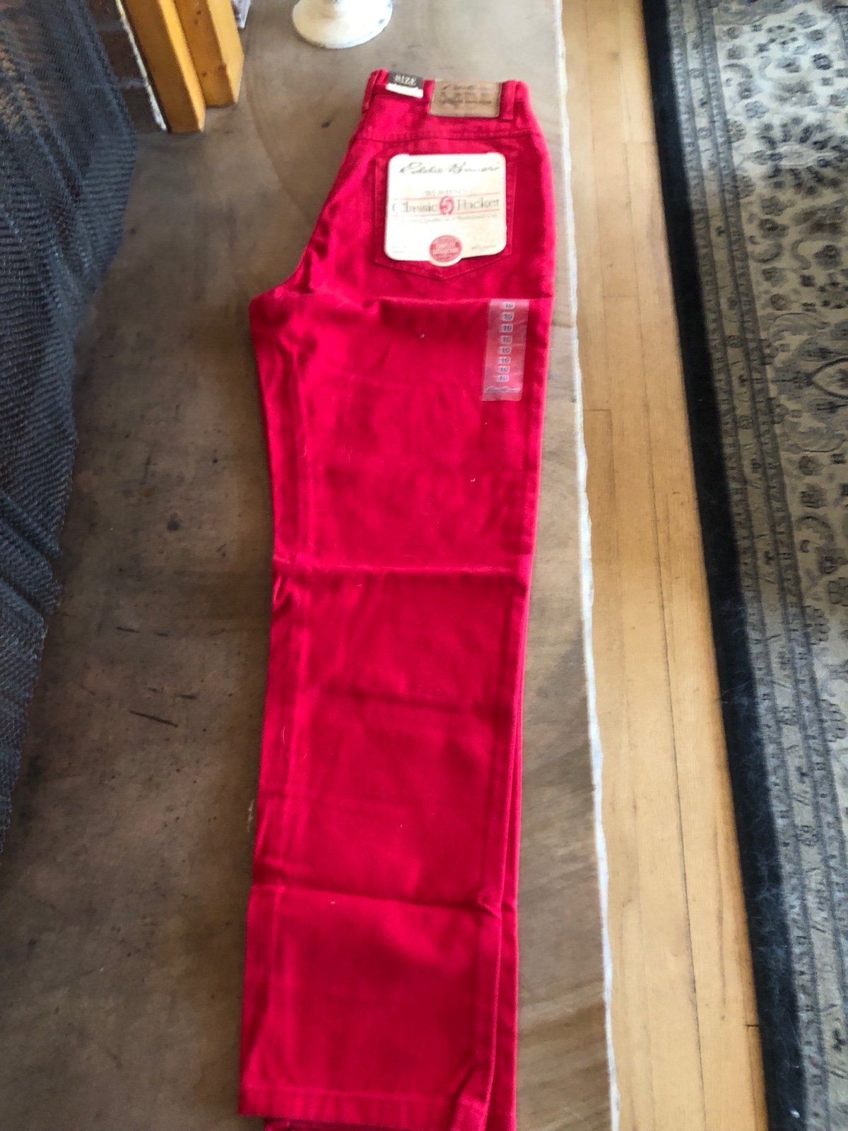 Eddie Bauer red Clasdic 5 pocket women’s jeans