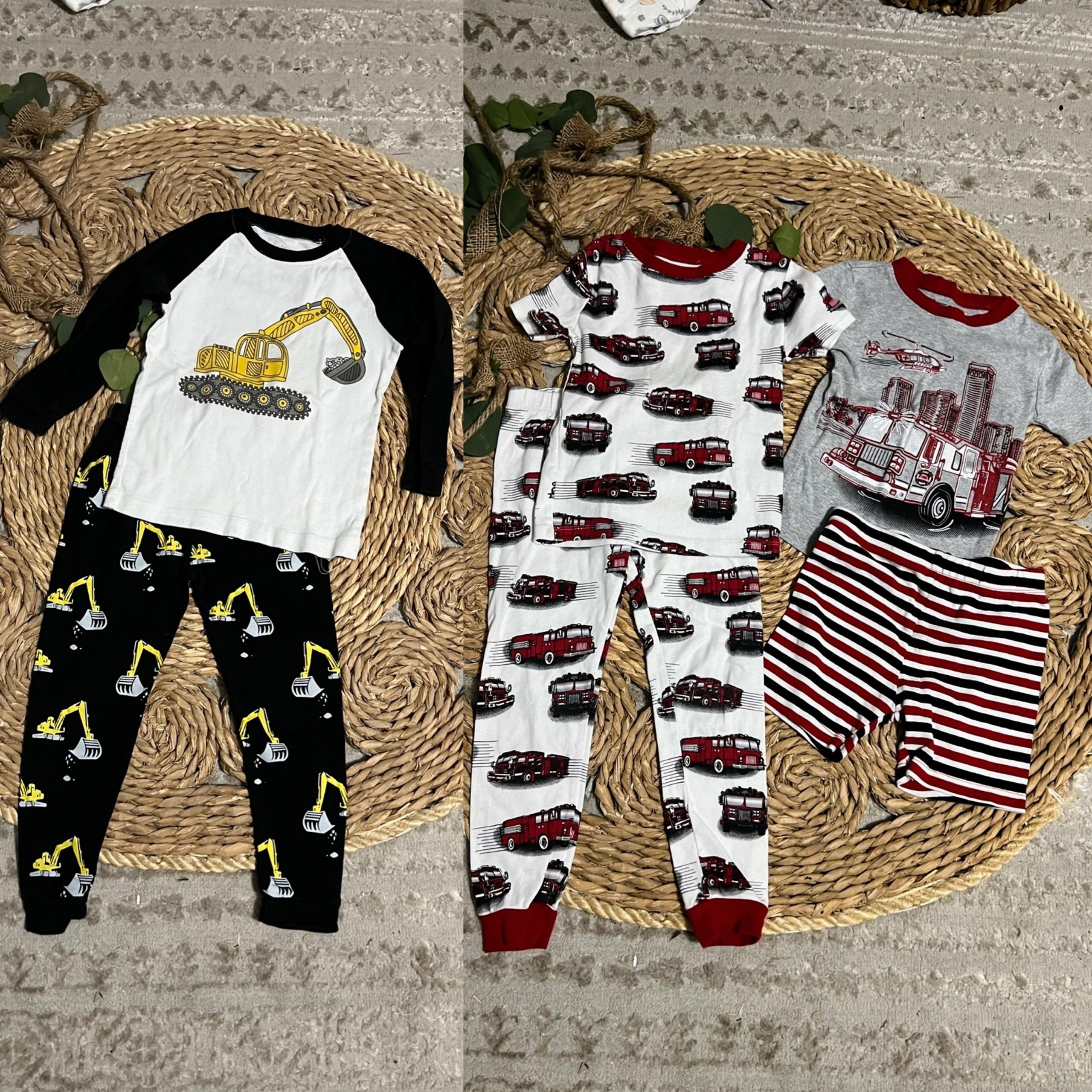 trucks and tractors pj sets - 5T