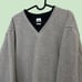 y2k grayish beige fleece sweater