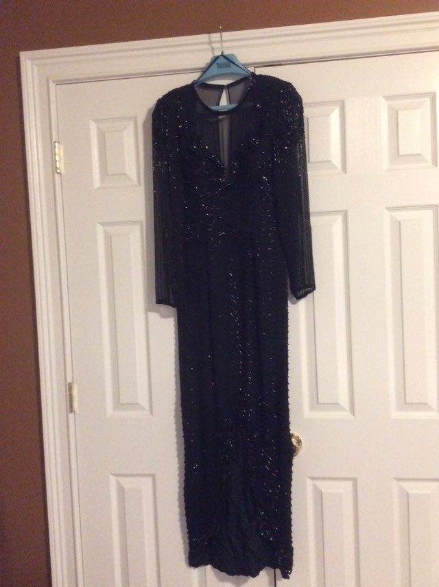 Evening Gown With Sparkle Black
