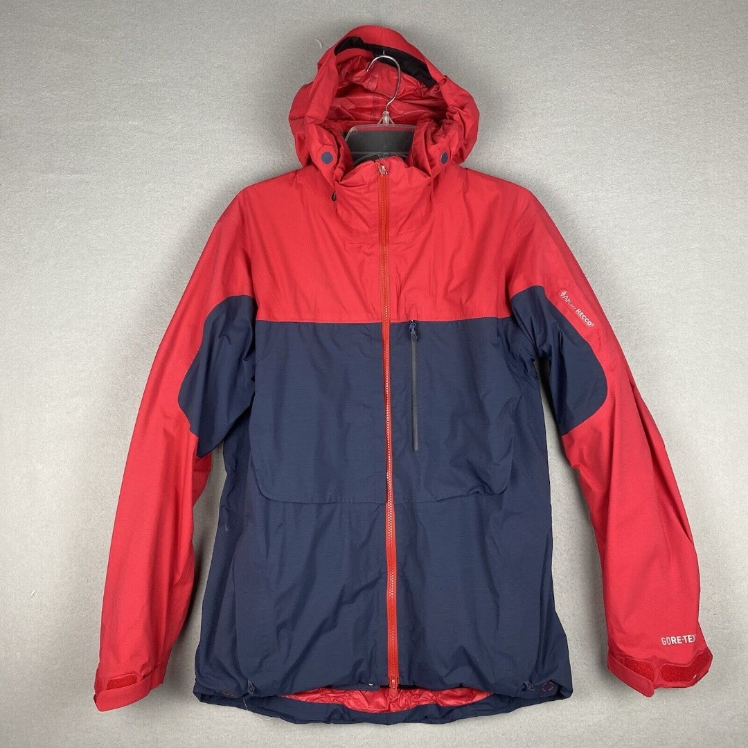 第一ネット Burton Gore-Tex Blue Red Large Mens Jacket Down Recco AK457 スノーボード