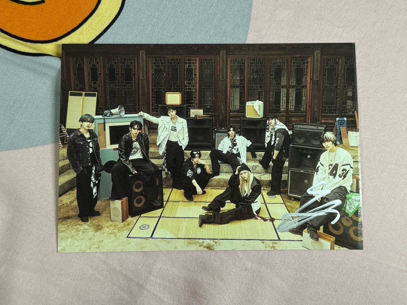 Straykids Hyunjin hop signed postcard