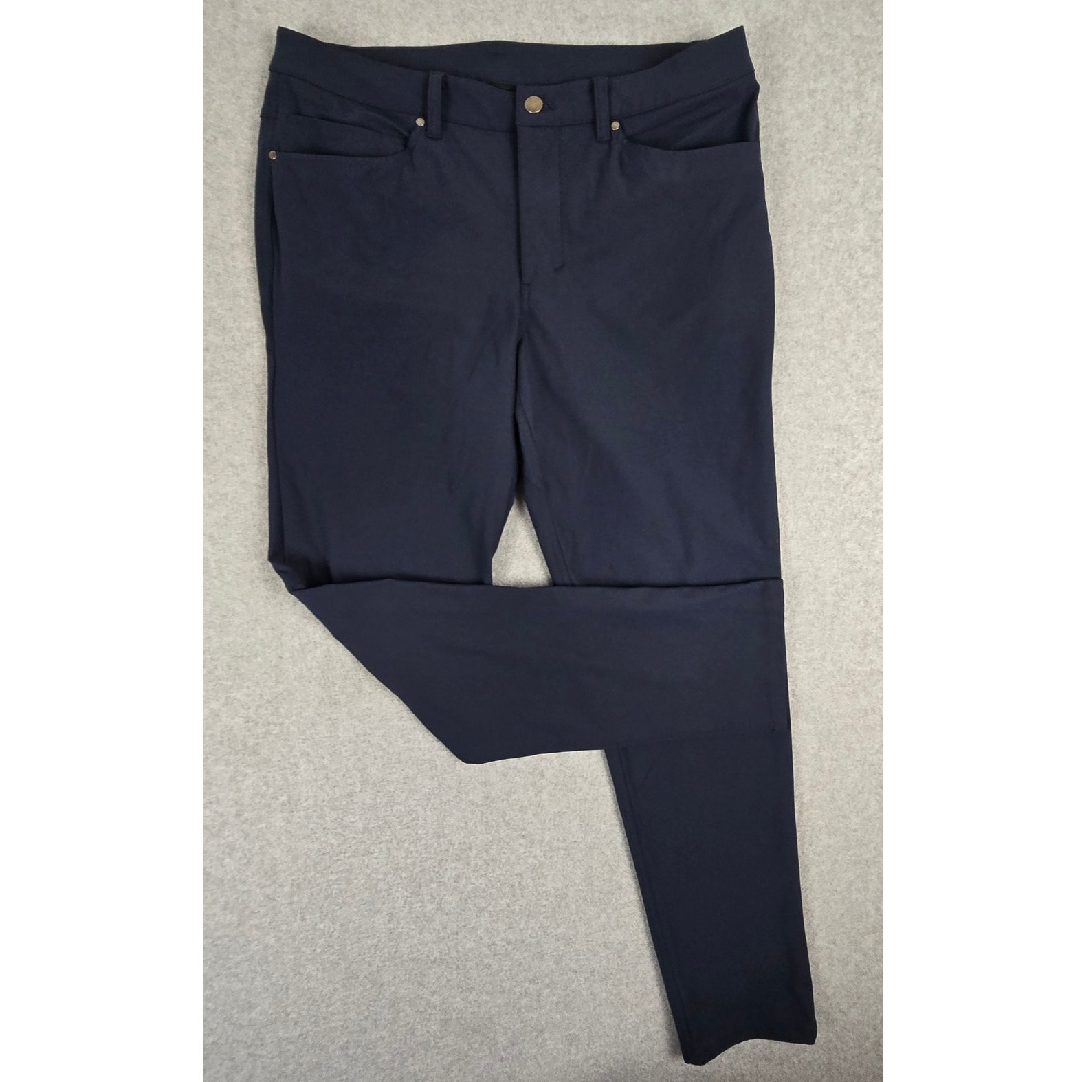 Lululemon Pants Mens Size 33 ABC Slim Warpstreme Navy Blue 5552S