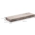 Sorbus Wall Mount Floating Shelf, Grey Wood - Rustic Farmhouse Décor 16.25 L q