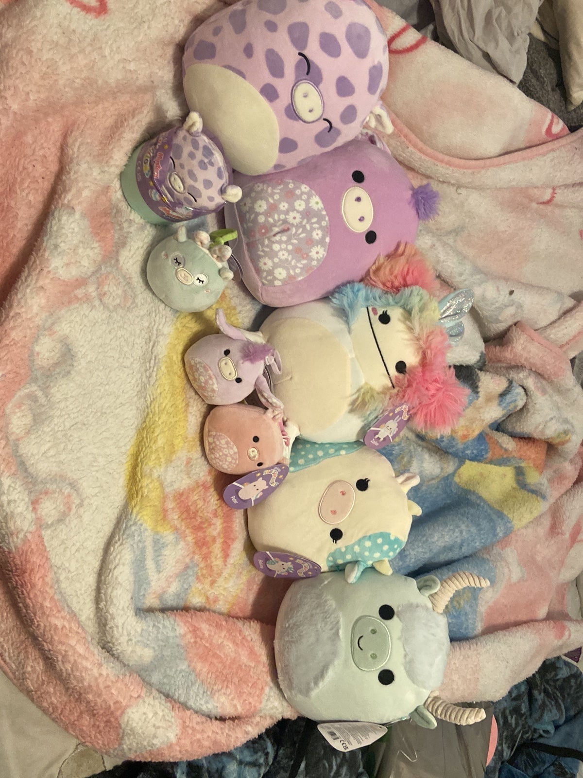 Squishmallow Easter Bundle lot of (9)Nwt