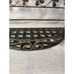 Antique-Style Hanging Plant Stand Shelf with Floral Back Panel