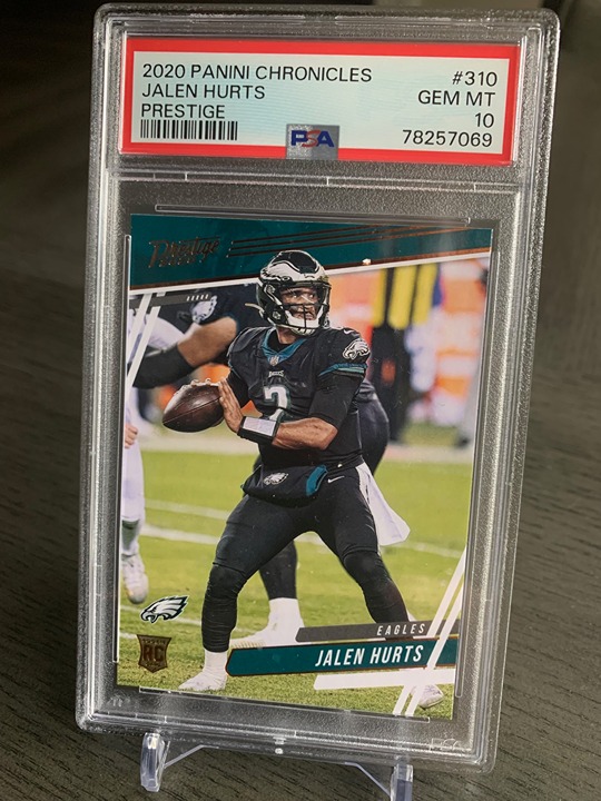 2020 PANINI CHRONICLES PRESTIGE JALEN HURTS RC PSA 10 GEM MINT EAGLES LOW POP!