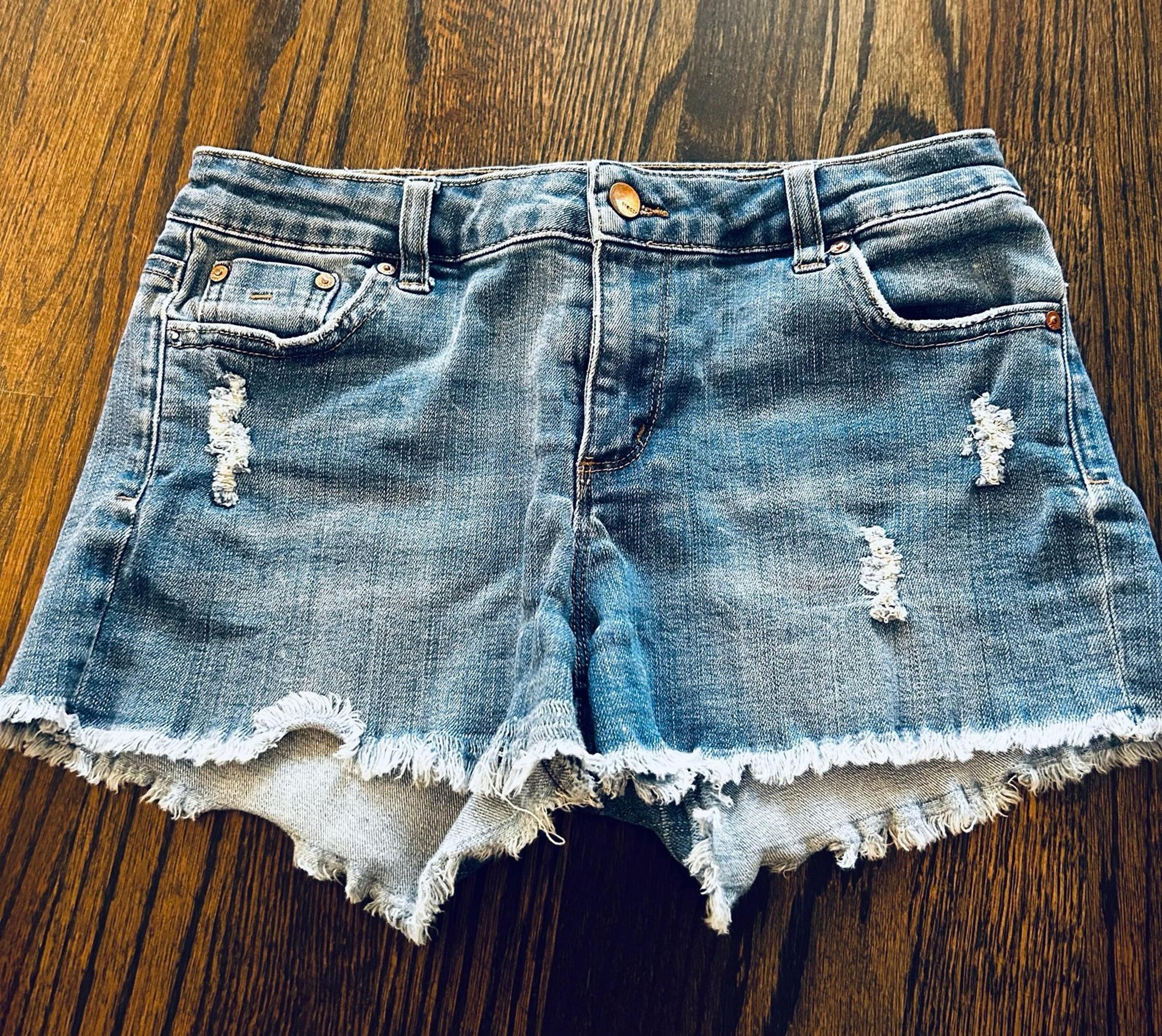 Tractr size 14 girls stretch jean shorts
