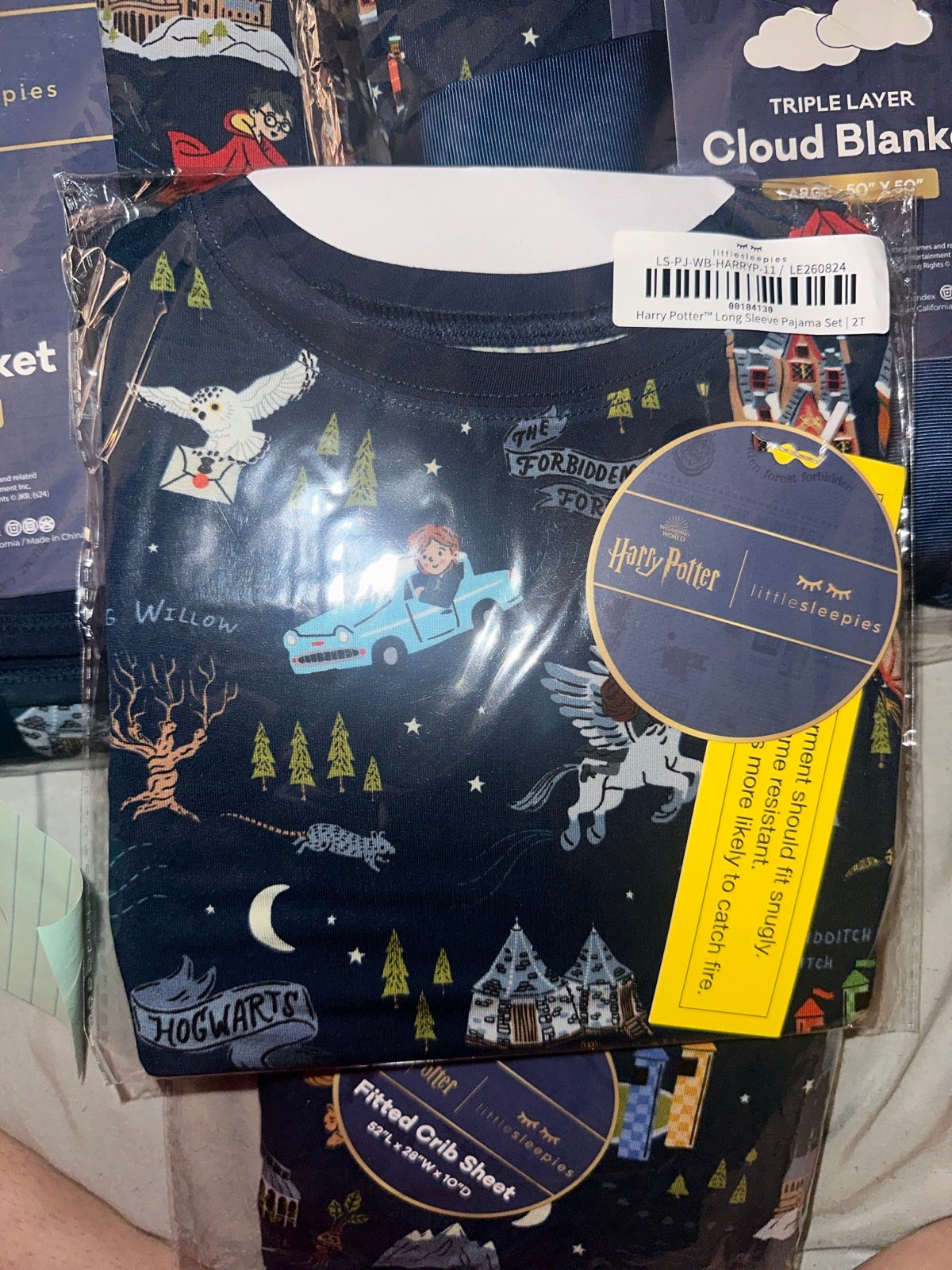 Little Sleepies Evening at Hogwarts HARRY POTTER 2t Set