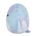 Squishmallows Laslow The Beluga Whale 8” Plush, Marbled Blue & Purple Whale, NEW