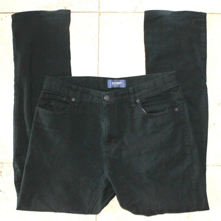 Old Navy Solid Black Jeans Size 18 Regular Skinny Adjustable Waist