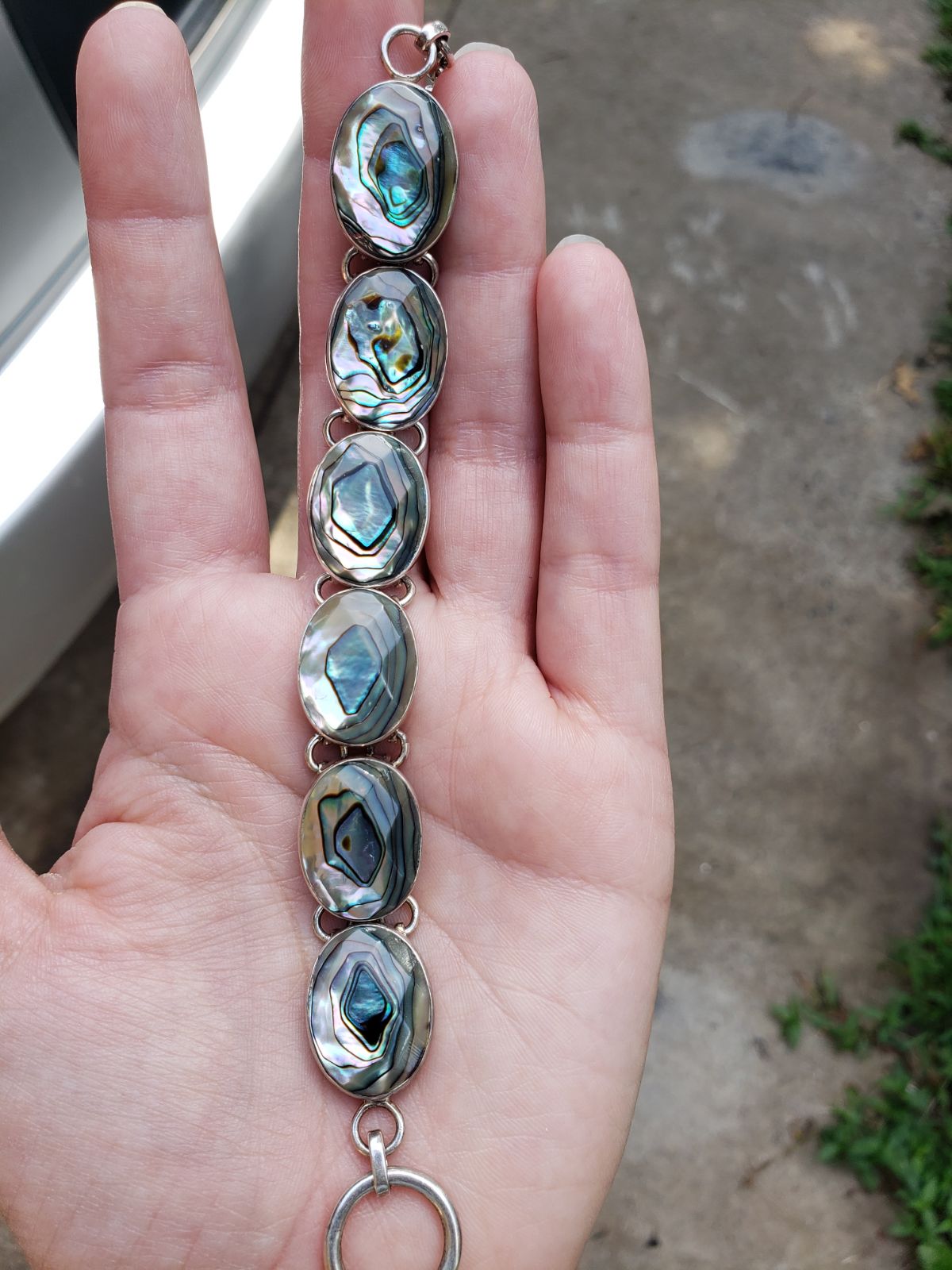 Genuine abalone bracelet