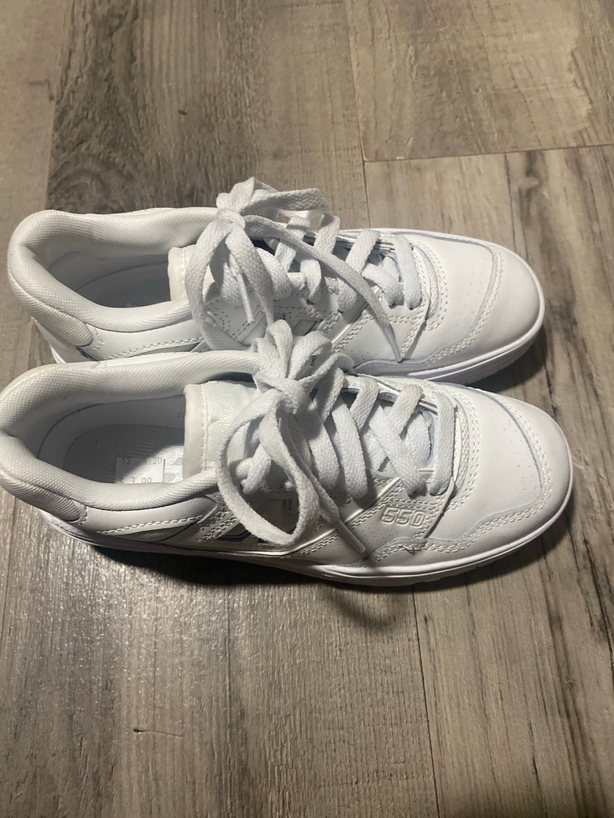 All White New Balances
