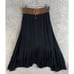 Scully Boho Western Skirt Women's Small Black Elastic Waist Tie Tiered