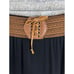 Scully Boho Western Skirt Women's Small Black Elastic Waist Tie Tiered