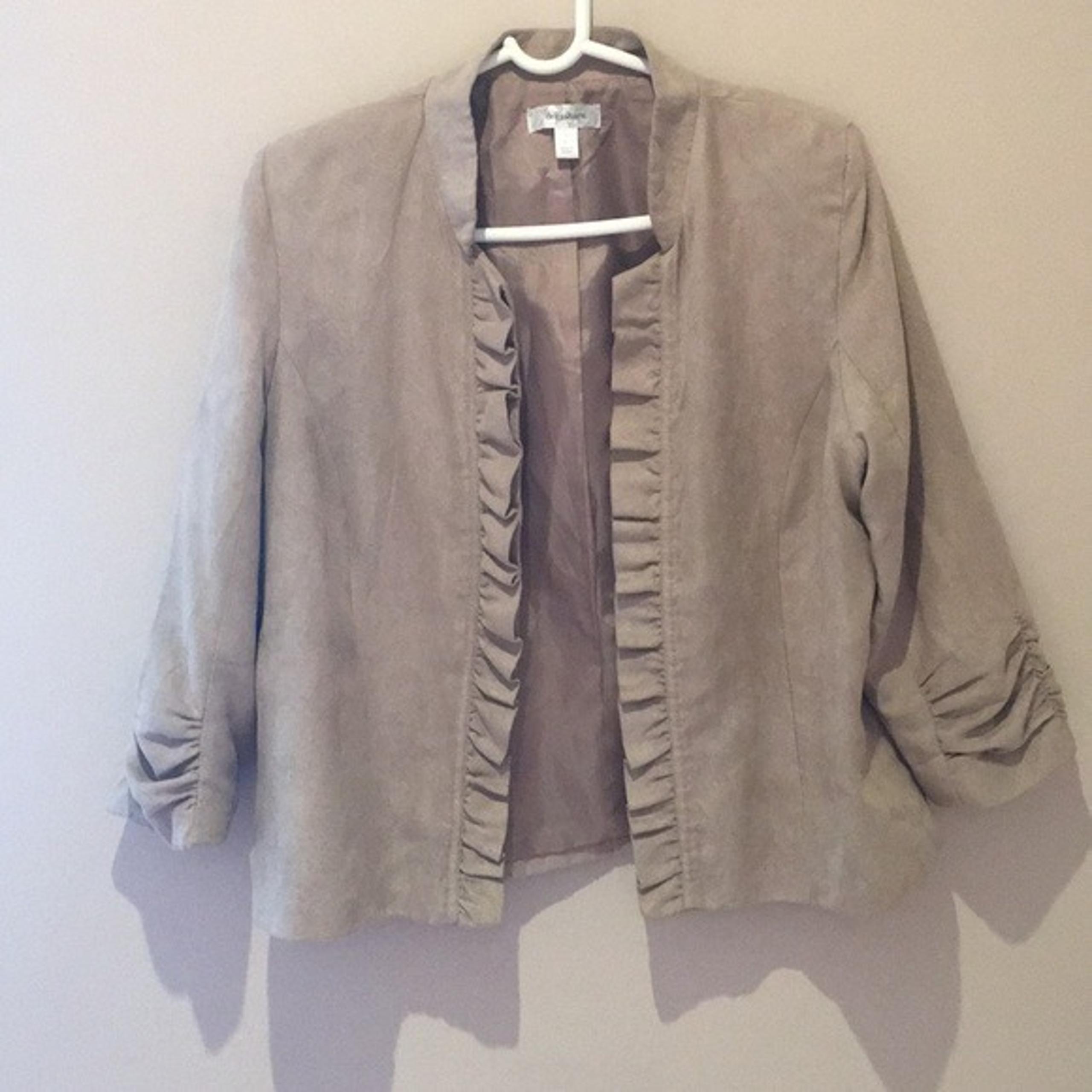 Dress Barn Faux suede blazer