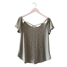 Kaileigh Green Mint Spaghetti Straps Bohemian Lightweight Soft Women’s Blouse S