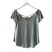 Kaileigh Green Mint Spaghetti Straps Bohemian Lightweight Soft Women’s Blouse S