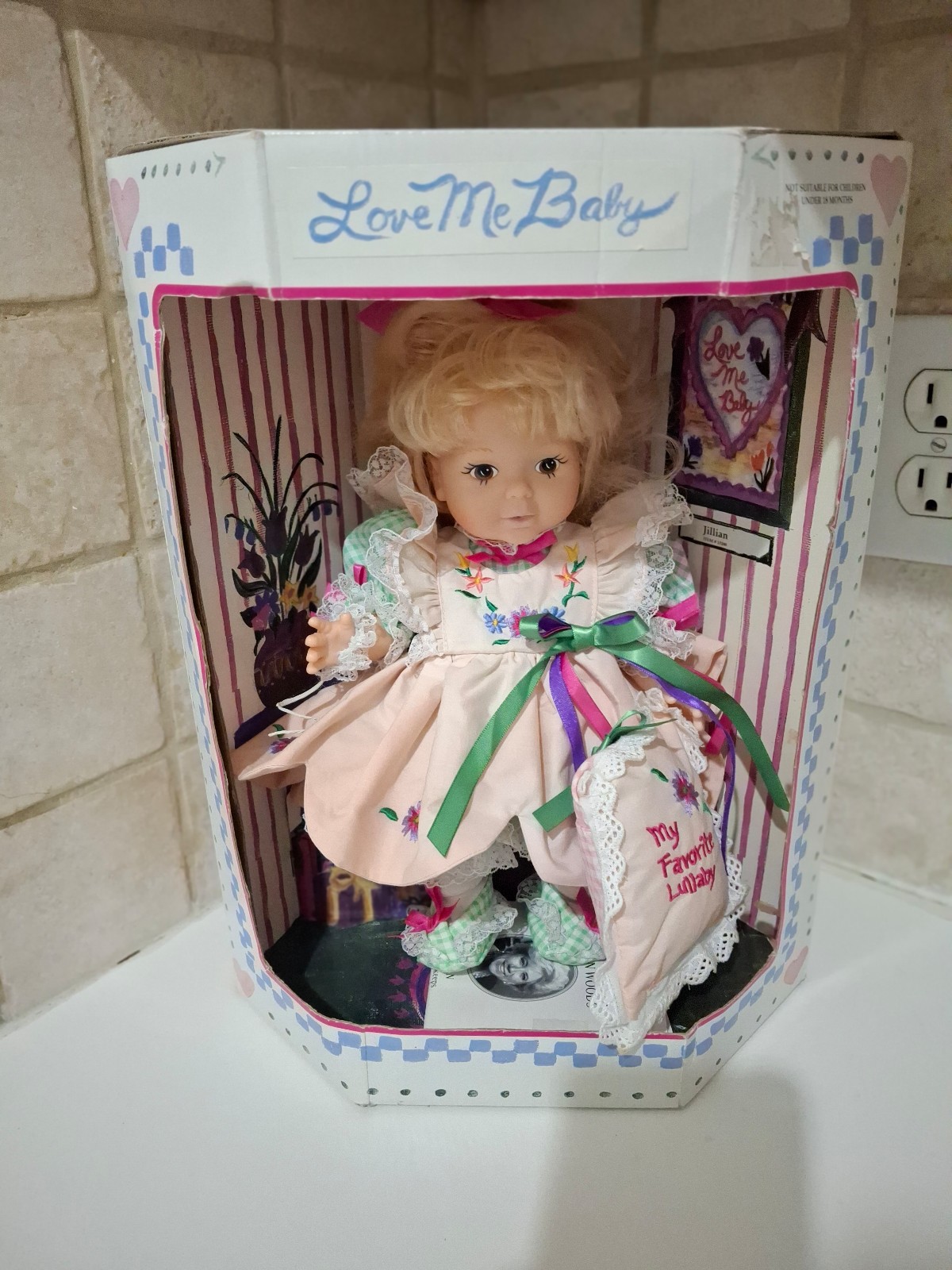 Horsman Vintage 1996 Baby Doll Jillian 12 Blonde Girl She Drinks & Wets Rare